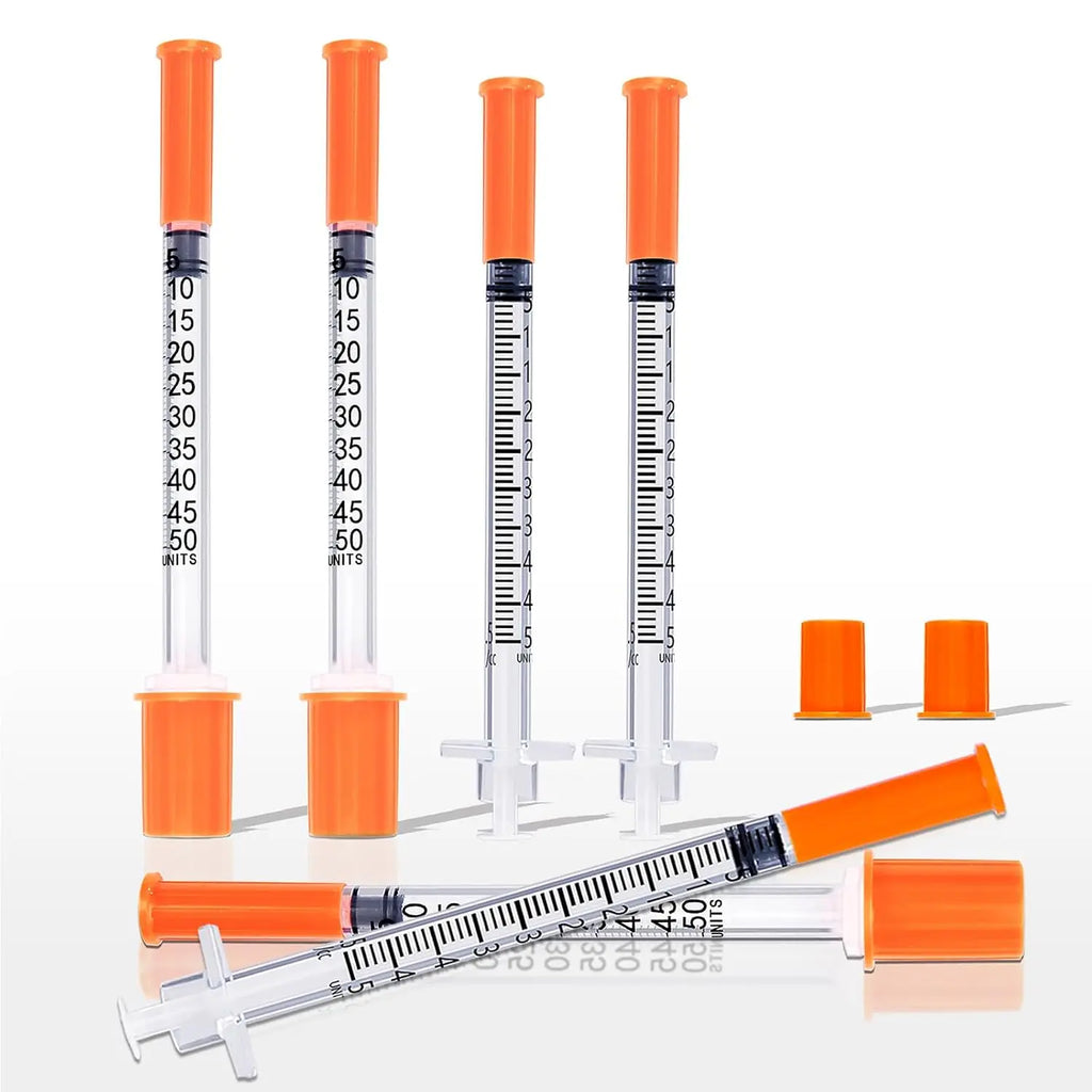 30/15/5Pcs 0.5Ml/1Ml Disposable Plastic Veterinary Syringe with Needle, Suitable for Pets and Farm Animals, Manual Push-Type Syringe with Needle, Farm Animal Syringe, Suitable for Cats, Dogs, Pigs