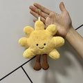 High Quality 13cm Yellow Sun Plushie Pendant Stuffed Cute Plush Toy for Girls Bedroom Decor Bag Car Key Chain Birthday Gifts