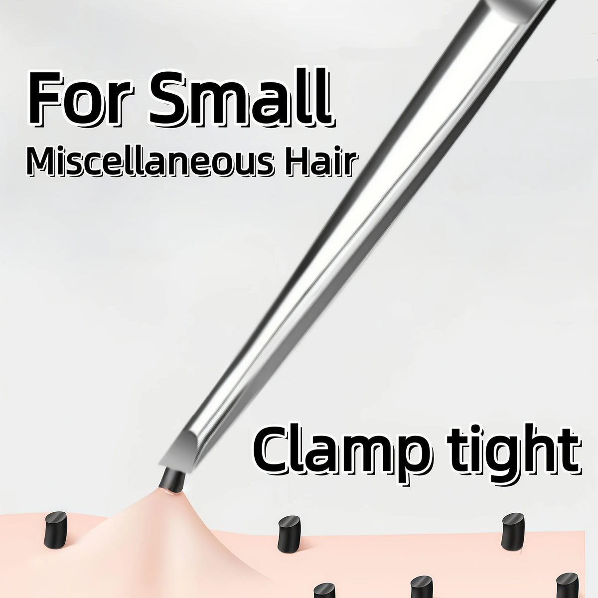 Stainless Steel Tweezers Tool Suitable for Eyebrow Eyelash Application Beard & Mustache Trimming False Eyebrow Applicator Gifts