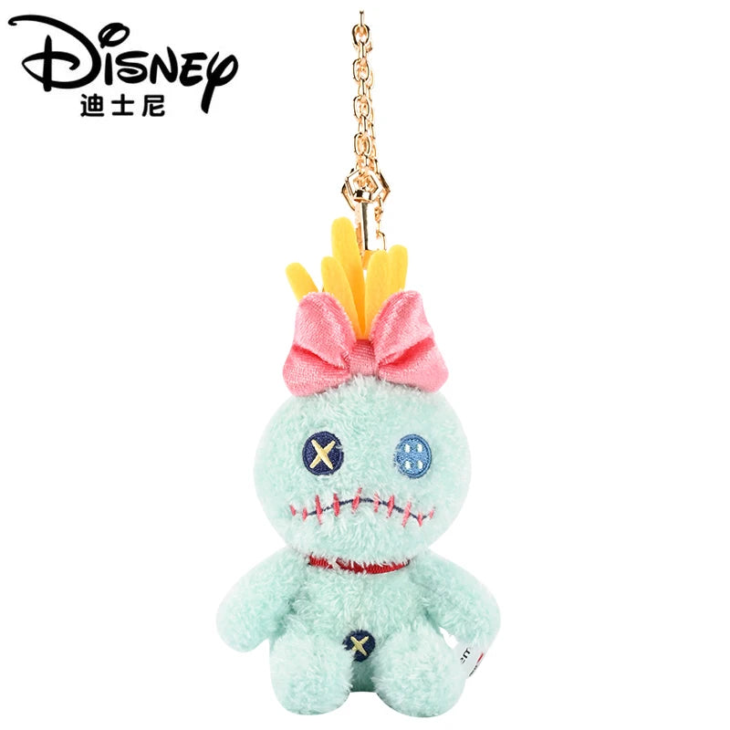 Original Disney Toy Story Stitch Kawaii Winnie Lotso Plush Doll Cartoon Stuffed Anime Keychain Pendant Strap Toys Gift For Kids