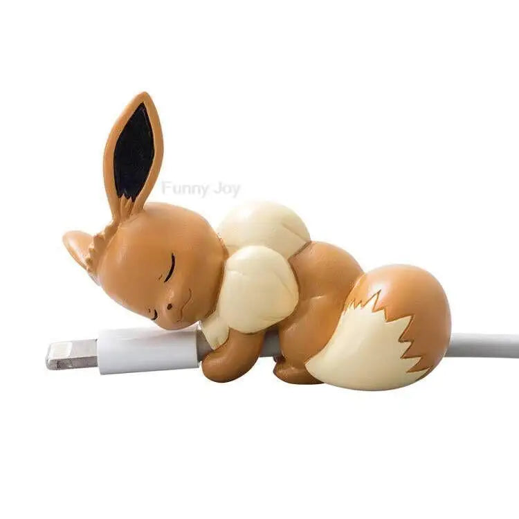 Hot Anime Figure Usb Protective Case Cable Bite Cup Pet Eevee Dolls Cosplay Prop Accessories Toy Gift
