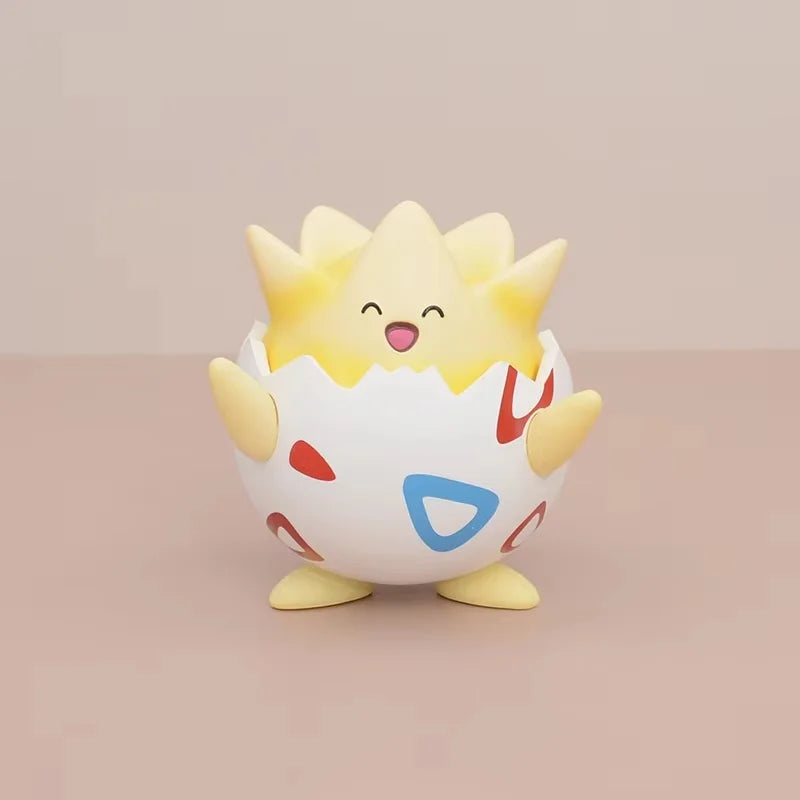 Mini Happy Togepi Kawaii Pokemon Anime Figure Car Desktop Ornament Cute Model Doll Boys And Girls Toys Surprise Gift Collectible