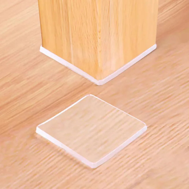 4pcs/Set Transparent Anti Vibration Shock Absorbing Pad Mat Washing Machine Self Adhesive Mute Anti-Shock Protection Porte Pad