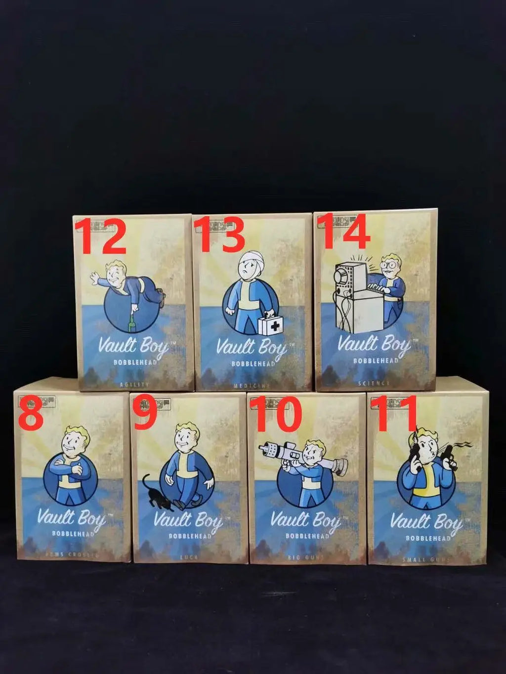 Hot Vault Boy Generation 7 Shaking Anime Action Figure Statue Model Room Ornament Toys Collectible Childrens Surprise Xmas Gifts