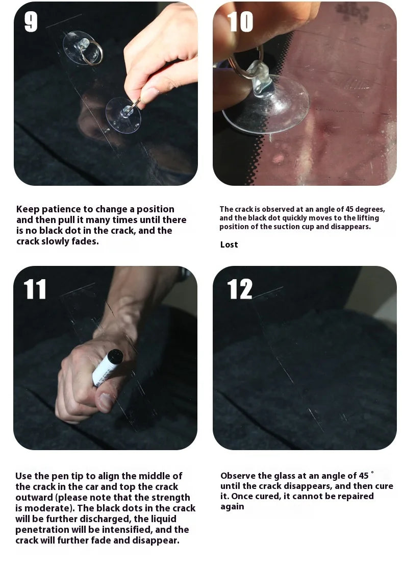 ISGTDRM Car Windshield Cracked Repair DIY Car Window Phone Screen Repair Kit Glass Curing Glue Auto Glass Scratch Crack Restore