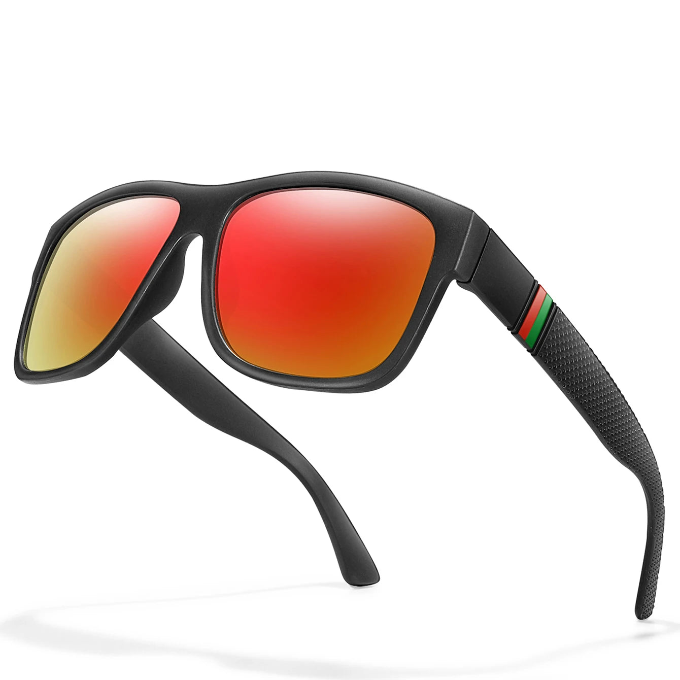 Classic Brand Men Square Polarized Fishing Sunglasses Outdoor Driving Cycling Running Goggles Vintage Large Frame UV400