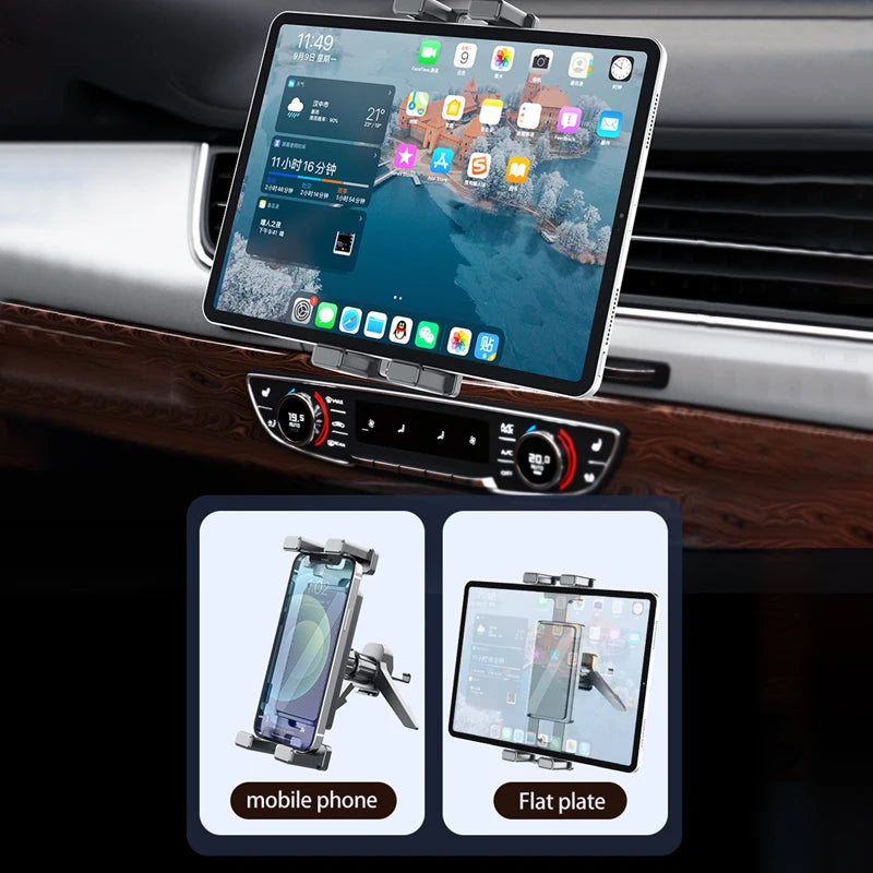 BLALION Car Air Conditioning Port Air Vents Tablet Holder 7-12.9 Inch Folding Screen Cell Phone Holder Universal Car Bracket