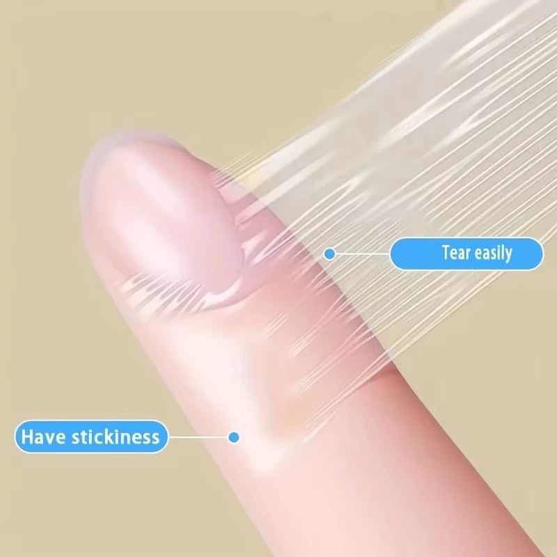 1 Roll Transparent Self-Adhesive Tape, PU Material Bandage Portable Finger Protector, Anti-Friction Sticker for Bathing
