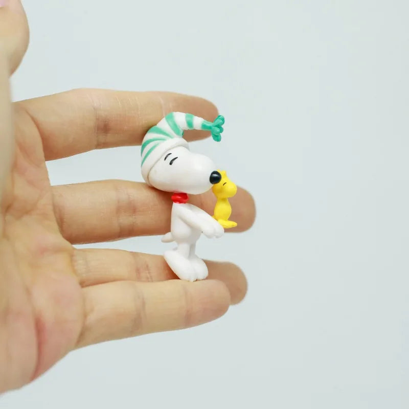 Snoppy Woodstock Figure Charlie Brown Spike Dog Model Blind Box Children Cup Rim Toy