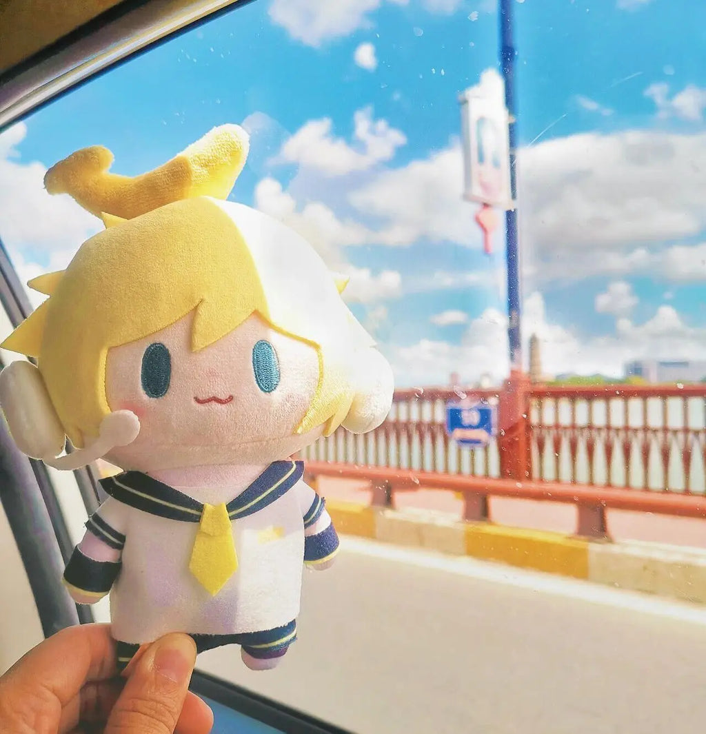 Hatsune Miku Plush Toys Keychain Kagamine Len Rin Backpack Charm Anime Peripheral Cute Stuffed DollBag Decoration Birthday Gifts