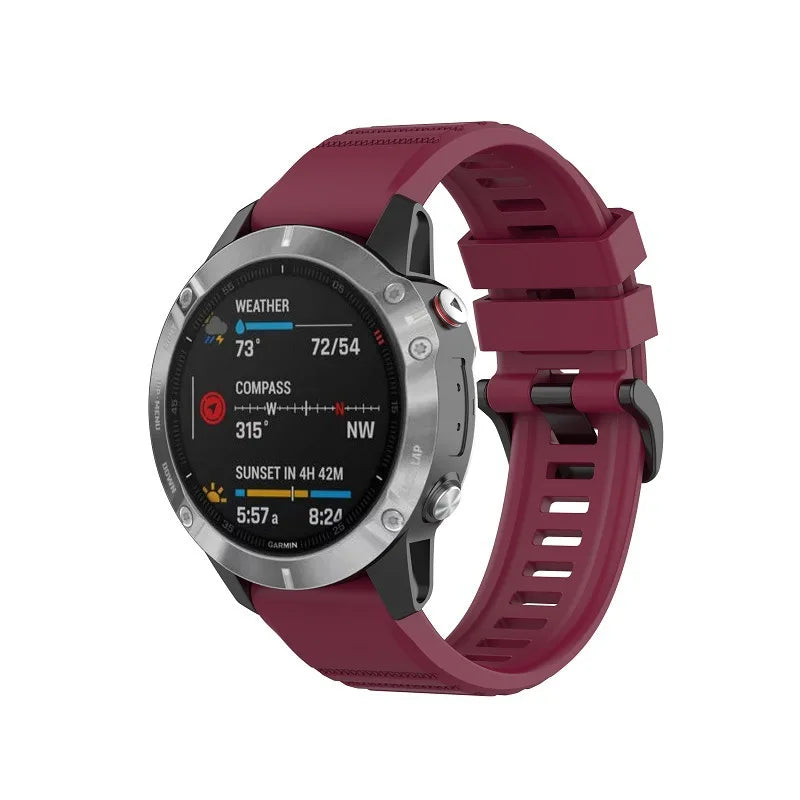 20 22 26mm Silicone Strap for Garmin Fenix 6 6X Pro 6S 7S 7 7X 5S 5 5X Plus 965 Epix Pro Gen2 47 51mm Watchband QuickFit Correa