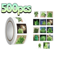 500Pcs Funny Alien Cat Stickers, Quirky Extraterrestrial Kitten Decals for DIY, Journal & Gift Embellishment