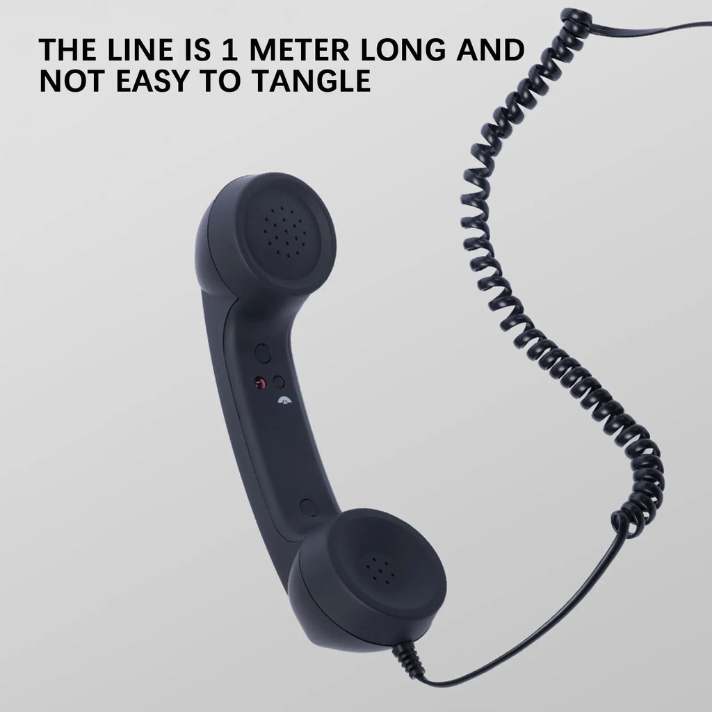 Wired Type-C Mobile Calls Telephones Receiver Antique Style Call Accessory Plug Play Clear Calls Handset Headset Companion