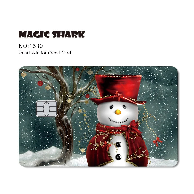 Stylish Phone Evil FBI Tiger Mexico Flag Snowman Movie Monstor Anime Credit Bank Debit Card Sticker Film Skin