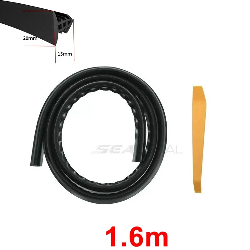 1.6m Auto Dashboard Sealing Strip Universal Car Sticker Rubber Seals Noise Insulation for Weatherstrip Car Accessories