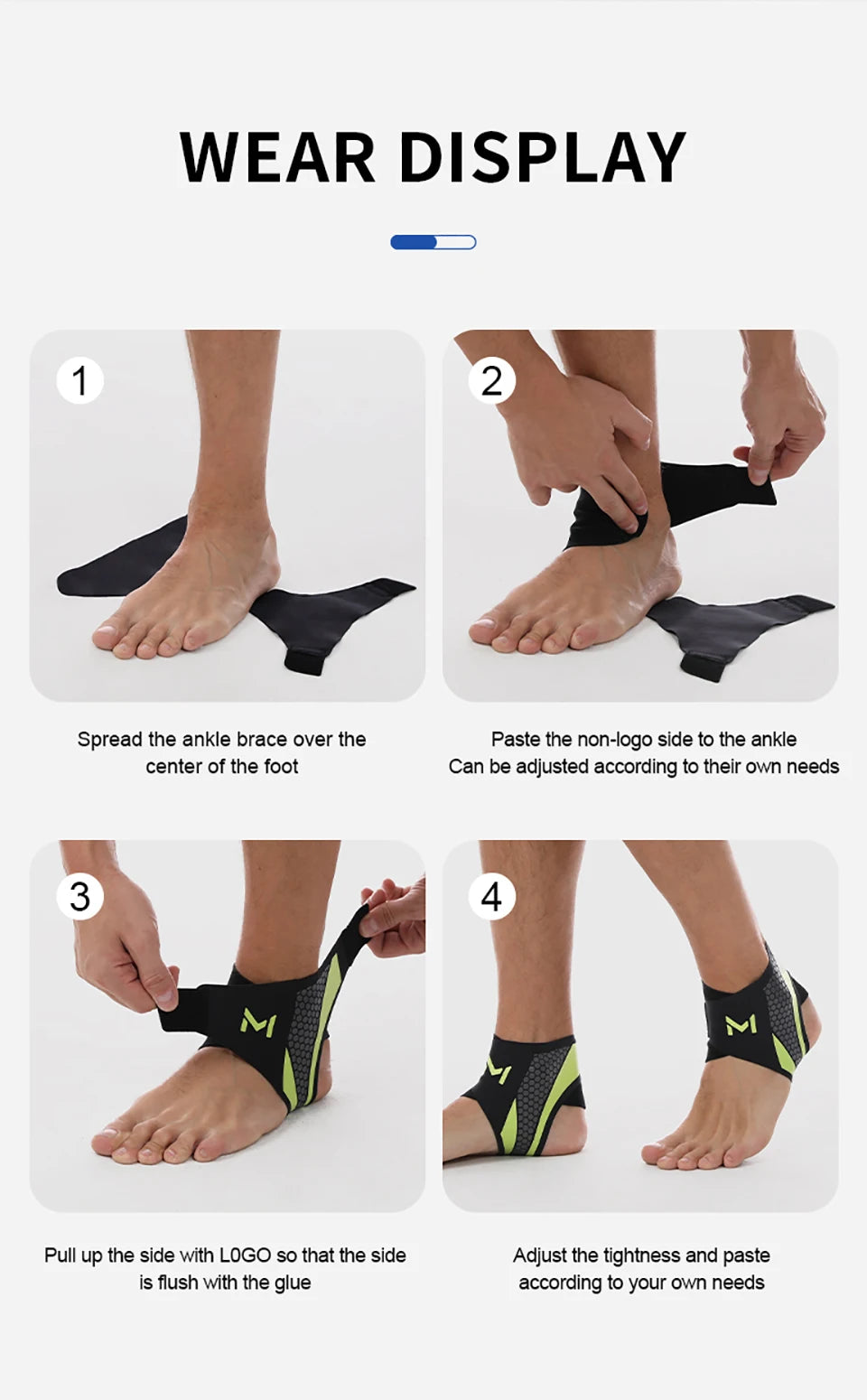 1Pcs Ankle Support Light Thin Breathable Pressurized Fixation Prevent Ankle Sprains Tendon Injury Ankle Joint Protective Cover