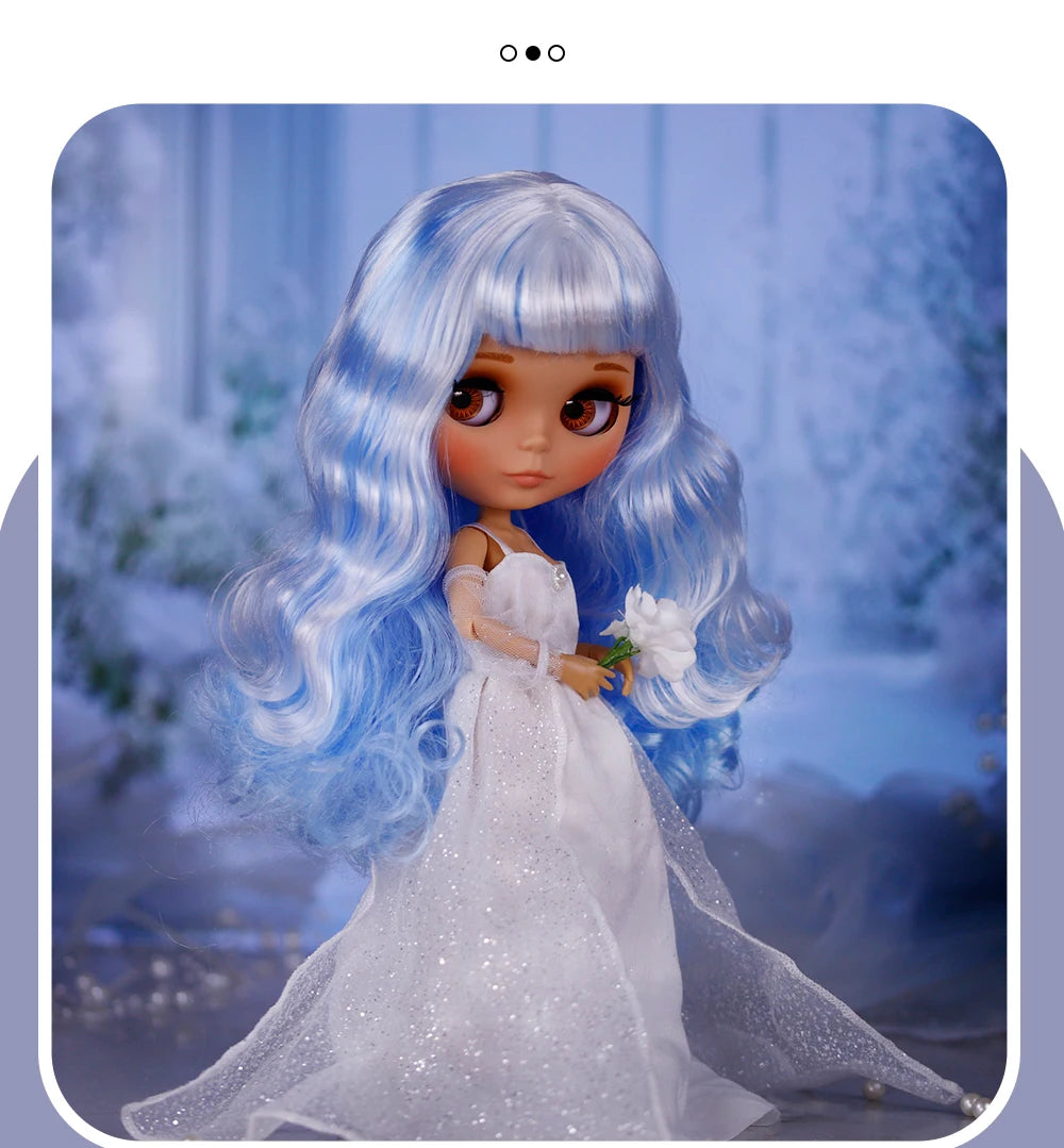 ICY DBS Blyth Doll Tan Skin Matte Face With Eyebrows Special Price 1/6 BJD JOINT body Neo Christmas Gift Anime