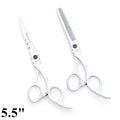 Professional Hairdressing Scissors 5.5" 6" AQIABI Japan Stainless Thinning Scissors Barber Shop Hair Cutting Scissors Red A1010