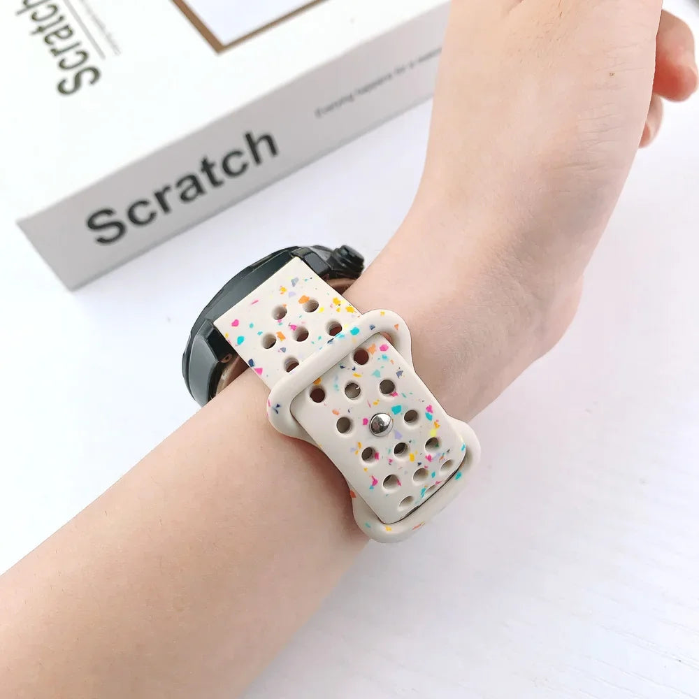 20mm Band For Samsung Galaxy Watch 4/5/6/7 44mm 40mm 5 Pro 45mm Silicone Bracelet correa Galaxy Watch 6 classic 47mm 43mm strap