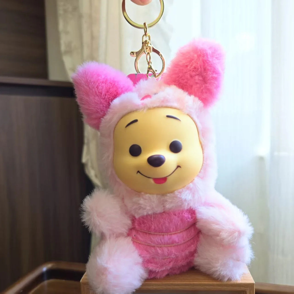 Disney Winnie the Pooh Bear Tiger Pig  Happy Times Series Blind Box Toy Vinyl plush toys Decor Doll Kid Birthday Xmas Gift