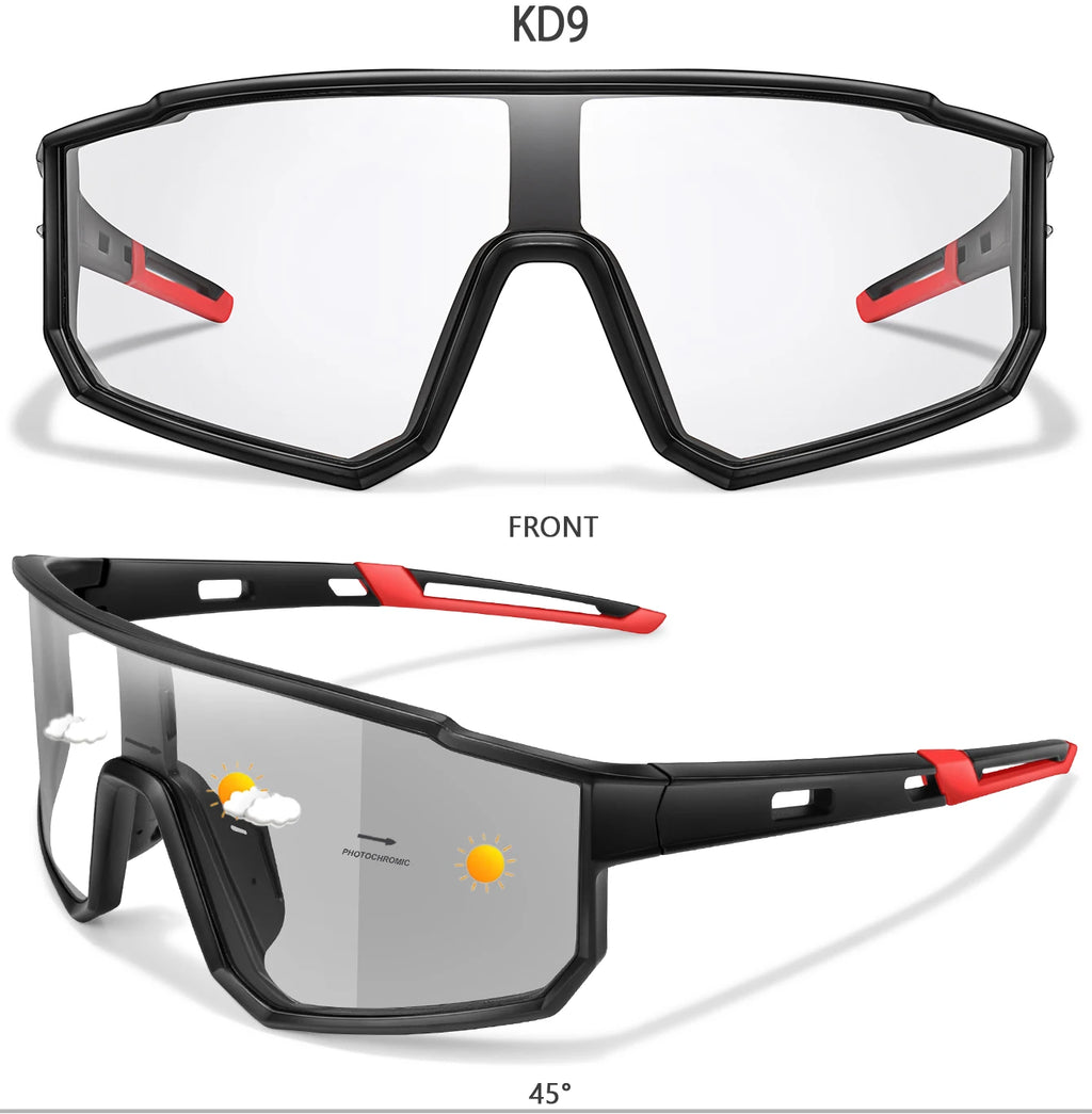 New Style Brand Photochromic Eyewear Men Women Bicycle MTB Bike Running Fishing Cycling Glasses Comfortable Windproof Goggles