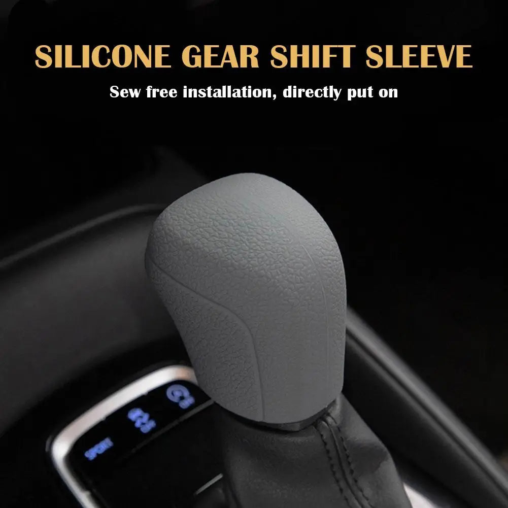 Car Silicone Automatic Gear Shift Knob Cover Antislip Shifter Univeral Fit Shifter Handle For Toyota C-HR For Camry Corolla
