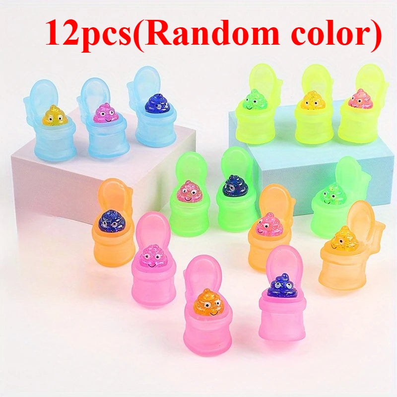 Squeeze Toilet Poop TPR Soft Kawaii Mochi Soft Stress Relief Fidget Toy,Laugh Out Loud with These Fun Prank Toilet Toys for Kids