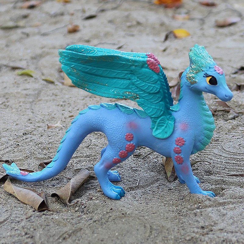 Oenux Original Savage Dinosaurs Myth Dragon Animals Model Fire Bull Octopus Monster Crab Action Figures Kids Collection Toy Gift