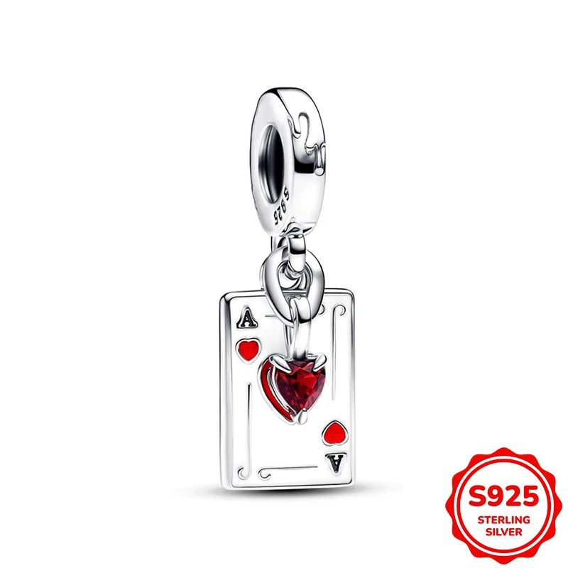 Hot Sale Charms Silver 925 Disney Pendant Beads Fits 3mm Bracelet Bangle Necklace For Women Luxury DIY Jewelry Making Fine Gifts