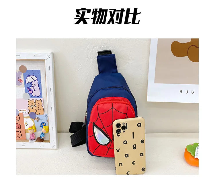 Marvel New Children's Shoulder Backpack Spiderman Pattern Large Capacity Bag Casual Student Boys Girls Bag