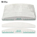 50pcs Nail File Wooden Sanding Buffer Block Pedicure Manicure UV Gel Nail Polish Pro Nail Files Artificial Nail Tips Tools