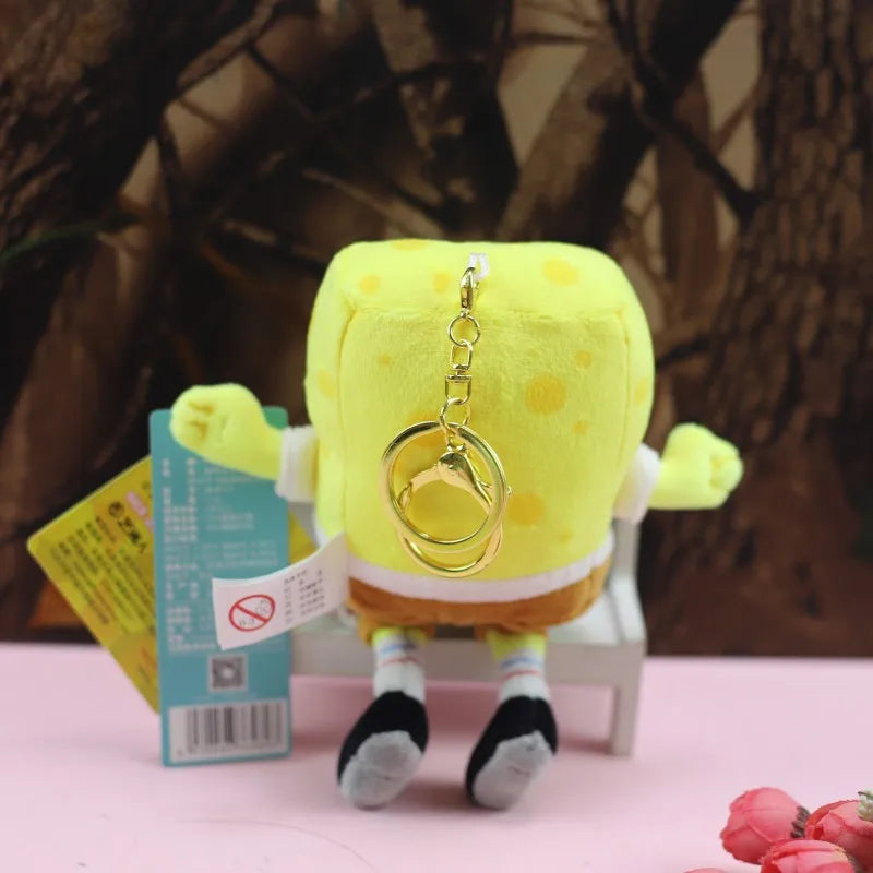 Anime Spongebob Squarepants Patrick Star Squidward Eugene H. Krabs Gary Stuffed Plush Toy Pendant Keychain Birthday Gift For Kid
