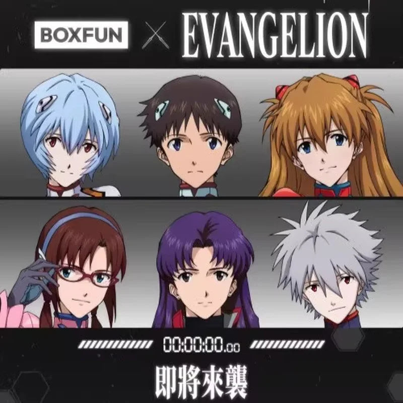 In stock genuine EVA Neon Genesis Evangelion Blind Box Time Repair Plan Series Watch Decor Ornaments Anime Birthday Gift Toys