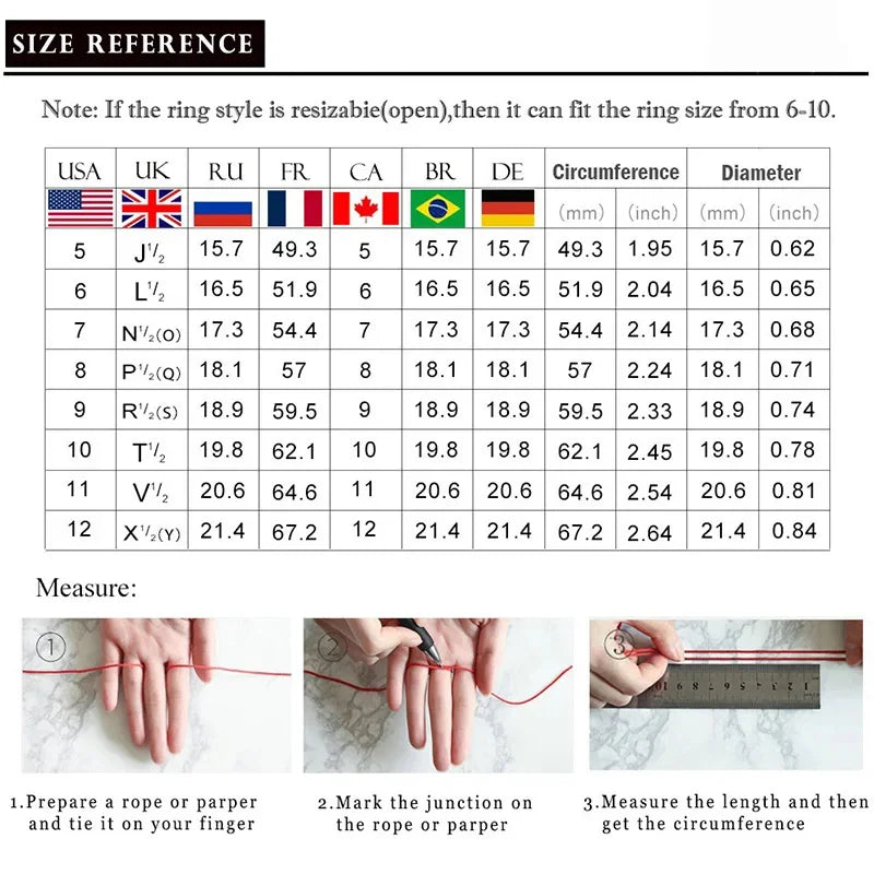 Fashion Vintage Metal Minimalist Beautiful Blue Zircon Ring Women's Wedding Band Anniversary Party Gift Jewelry