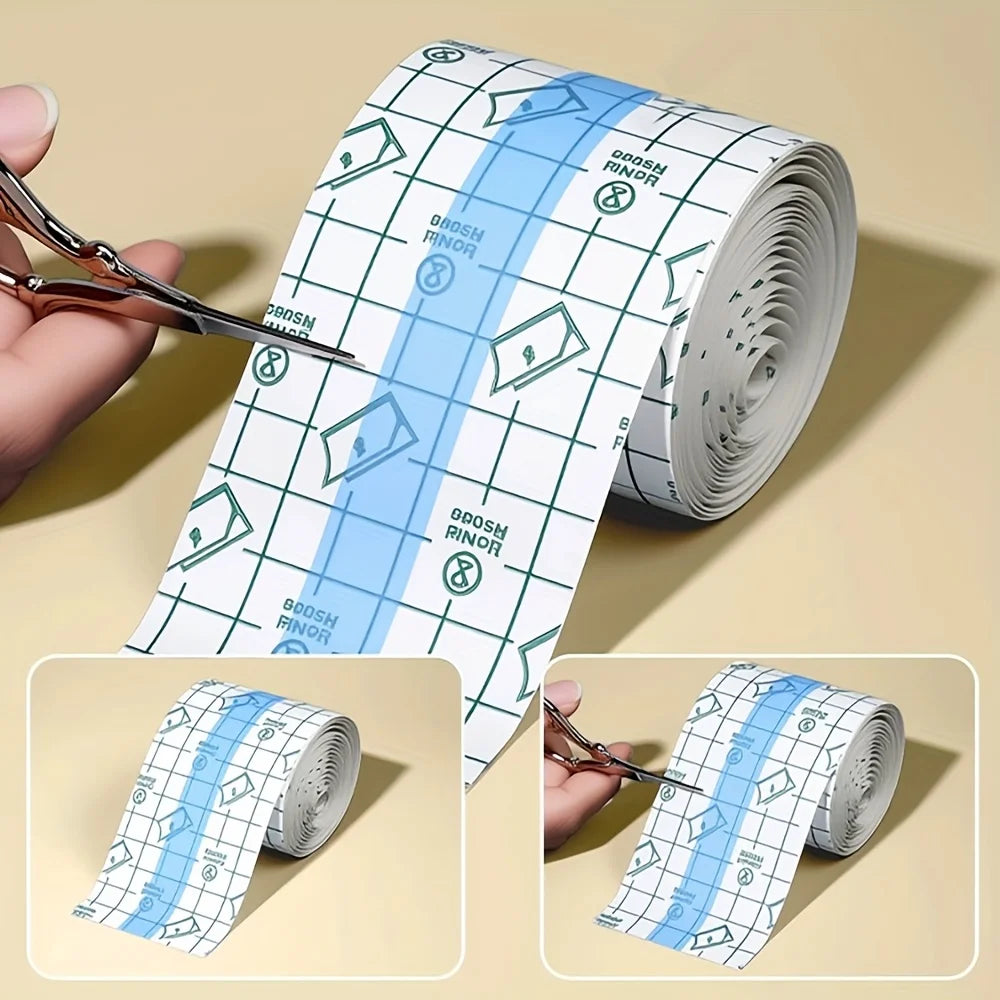 1 Roll Transparent Self-Adhesive Tape, PU Material Bandage Portable Finger Protector, Anti-Friction Sticker for Bathing