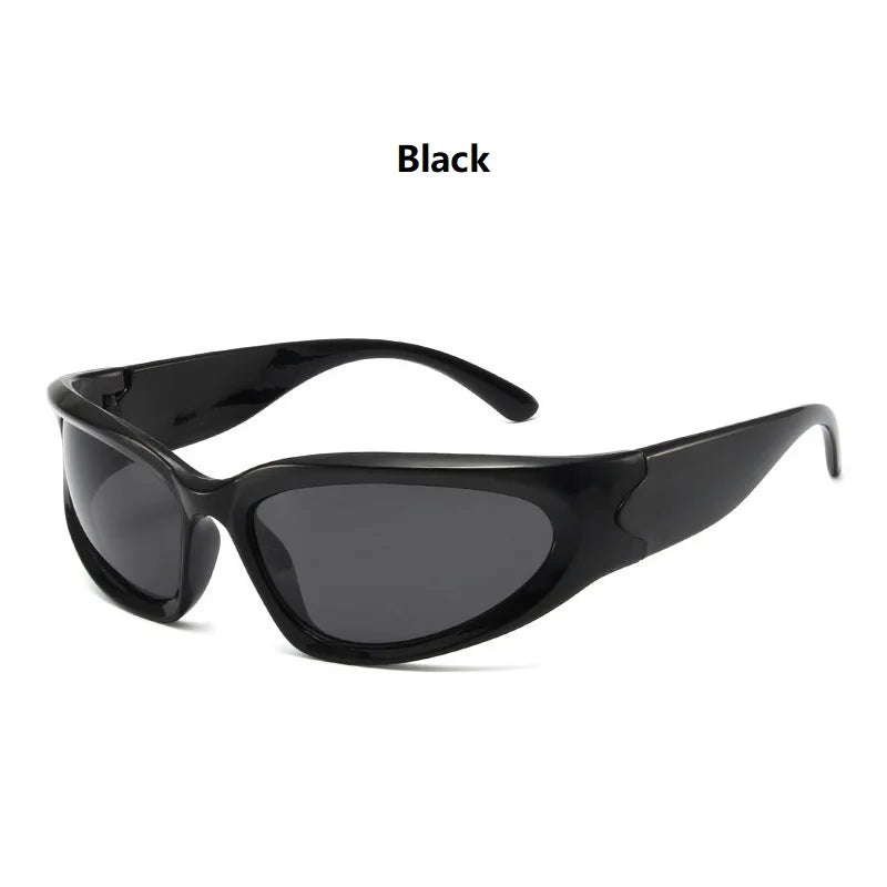 Y2k Classic Punk Wrap Around Vintage Sunglasses Women Men Luxury Brand Designer Sun Glasses Fashion Sport Eyewear Goggles