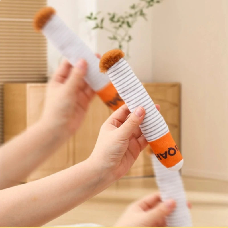 Creative Dog Toys Cigarette Interactive Giggles Puppy Toy Funny Interactive Plush Dog Toys Funny Plush Chewing Toy Cigaret Box