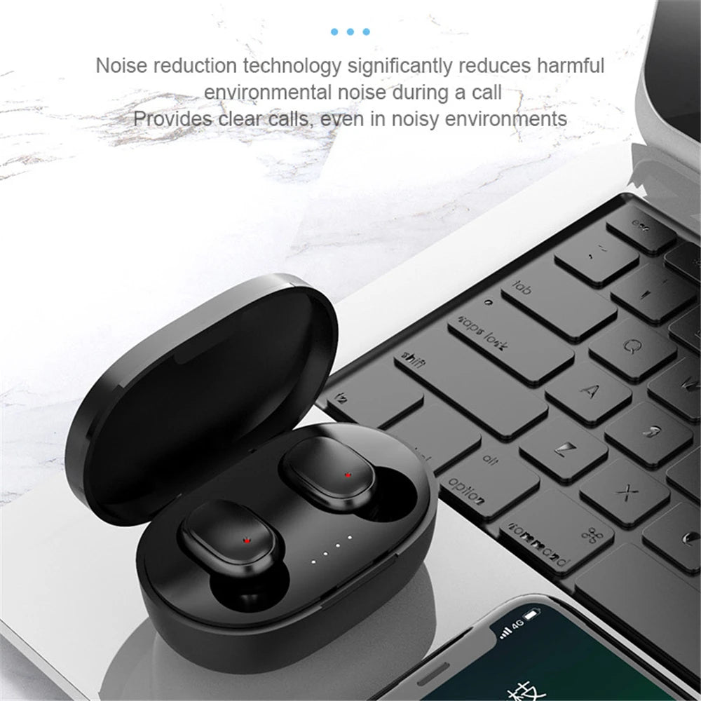 A6S Wireless Bluetooth Earphones Touch Control Sport Headset LED Display Stereo Sound For Mobile Phones