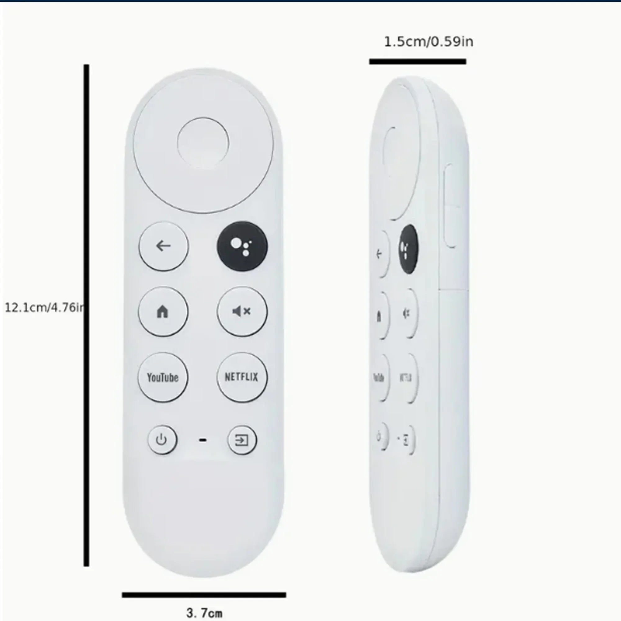 Google Chromecast Remote Control Replacement G9N9N Voice Streaming Media Player 4k Snow