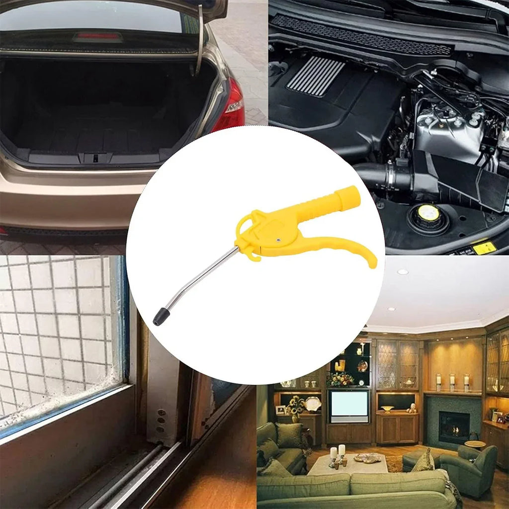 Air Blow Gun, High Flow Air Blower Gun for Compressor with Angled Bent Nozzle, Three Colors to Choose from, Short Style
