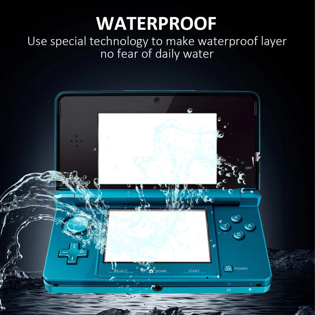 2PCS Explosion-proof Screen Protector For Nintendo 3DS HD Clear PET Game Console Water-proof Fit Screen Protective Film