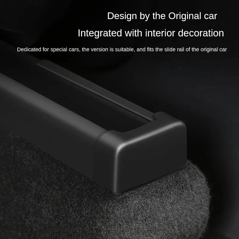 CHTNBO 4pcs Seat Rail Cover Protector For Tesla Model 3 Y Juniper Accessories 2026 -2021 Rear End Pieces Backseat Slide