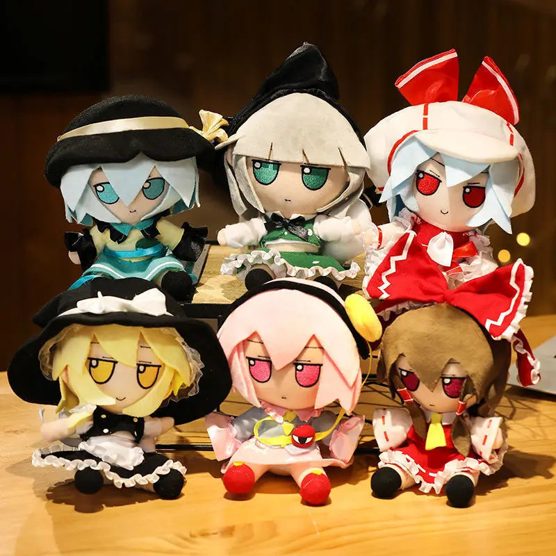 20cm Touhou Project Hakurei Reimu Kirisame Cirno Fumo Flandre Scarlet Anime Peripheral Plush Toys Touhou Kid Birthday Gifts