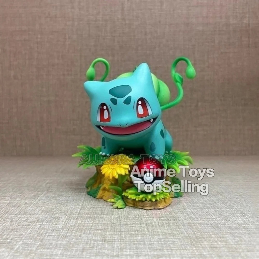 10cm/3.94in Anime Pokemon Figure Bulbasaur Action Figures Pvc Collection Model Toys for Gifts