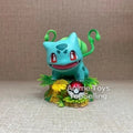 10cm/3.94in Anime Pokemon Figure Bulbasaur Action Figures Pvc Collection Model Toys for Gifts