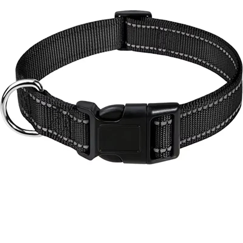 Dog Collar Adjustable Soft Neoprene Padded Nylon Pet Collars with Buckle for Medium Dogs Puppy Walking Necklace Harness Necklace