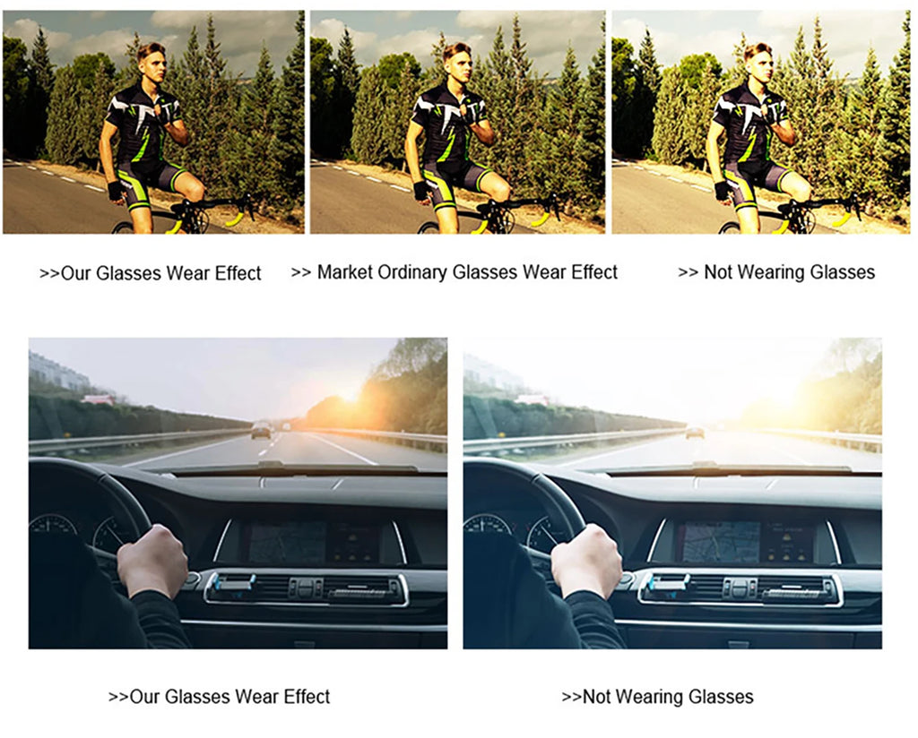 LOISRUBY Brand Polarized Cycling Sunglasses Men Car Driving Color Changing Bike Motorcycle Square Frame Hinking Festival