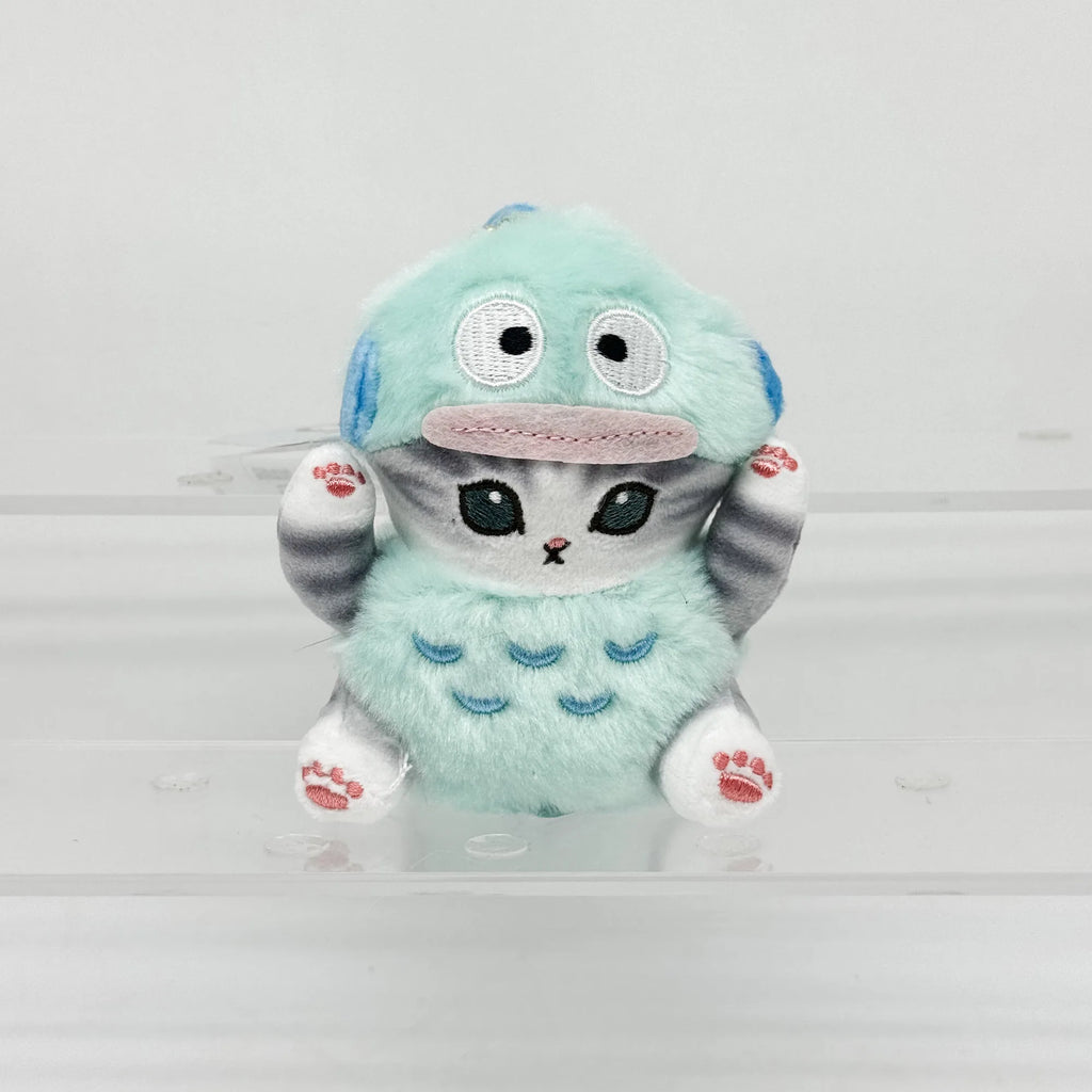 Anime Shark Cat Co Branded Cross-dress Kuromi Hello Kitty Cinnamoroll Plush Toys Collect Decoration Pendant Gift