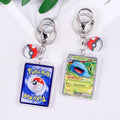 Pokémon Card Cute Acrylic Car Keychain Accessories Pikachu Charizard Gengar EeveeBag Charm Backpack Pendant Gifts For Friends