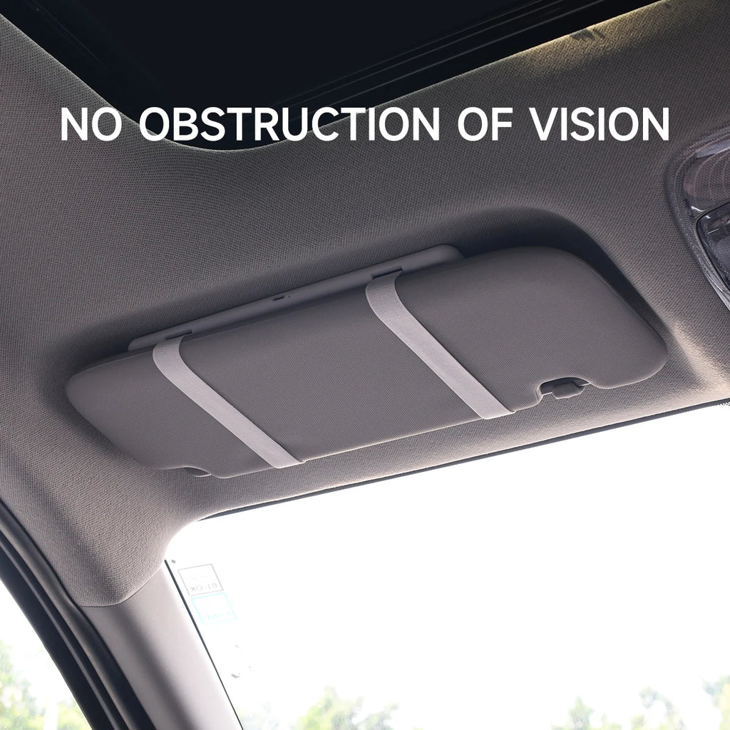 Fccemc Car Sun Visor Makeup Mirror LED Touch Screen Adjustable Brightness Auto Interior Makeup HD Mirror Charging Vanity Mirror